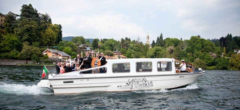 Norwegian wedding on lake Orta Italy