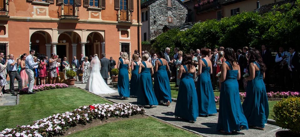 Civil ceremony at Villa Bossi