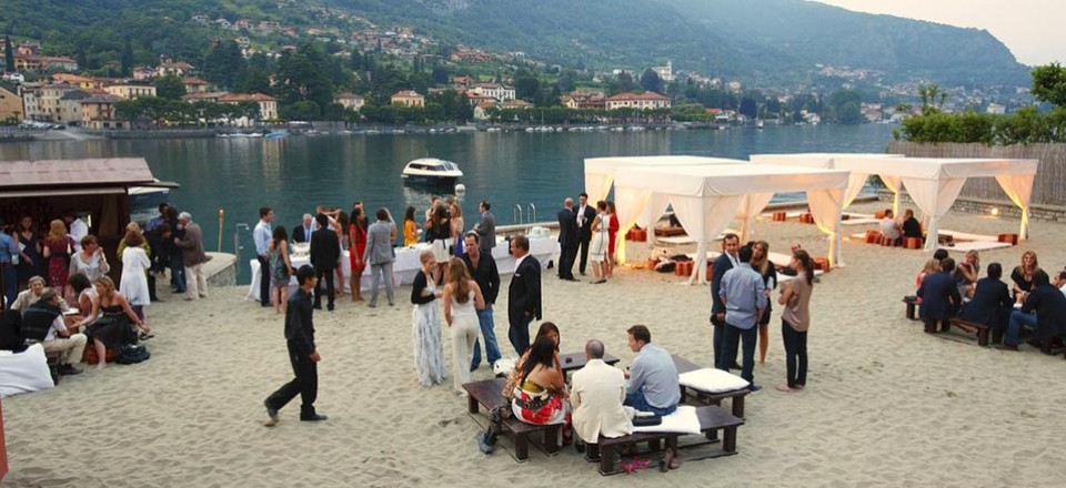 A beach wedding on Lake Como: why not?