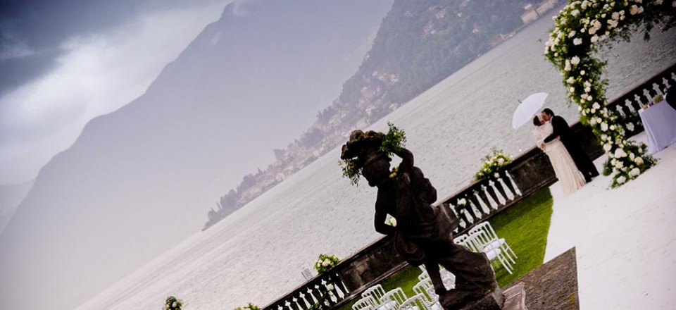 A famous guest for a very special day on lake Como