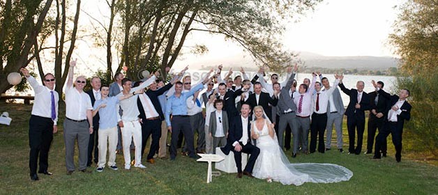 Lynda, Ciaran and their beautiful wedding on lake Bracciano shores