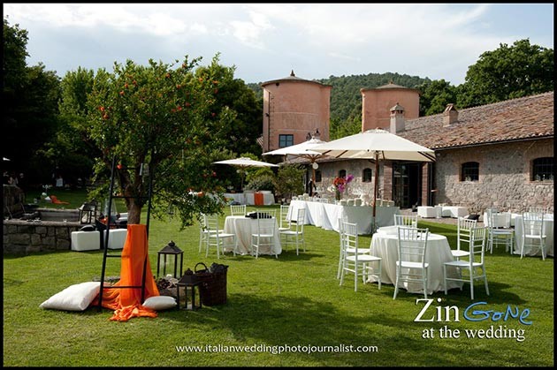 Wedding ceremony at Scuderie Odescalchi in Bracciano #1