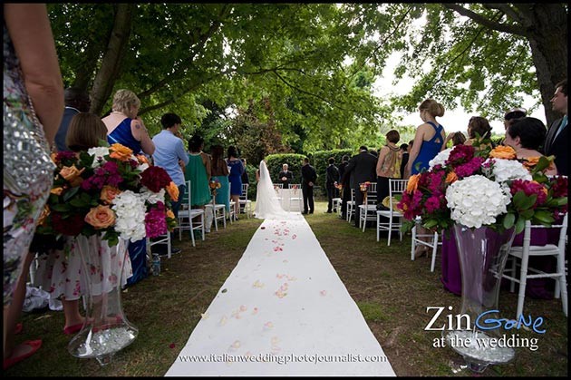 Wedding ceremony at Scuderie Odescalchi in Bracciano #4