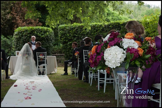 Wedding ceremony at Scuderie Odescalchi in Bracciano #5