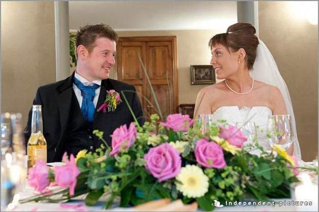 Pink and Yellow themed Wedding on Lake Orta