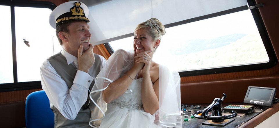Wedding boat services on Lake Orta