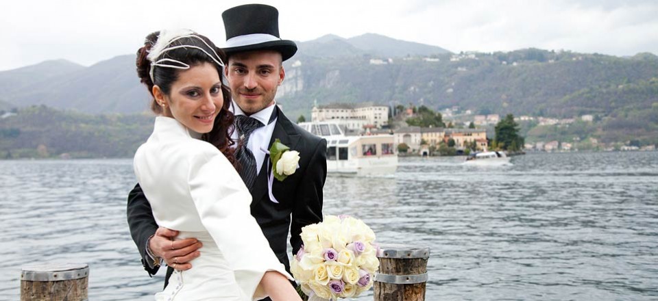 Wedding horse and carriage in Italy