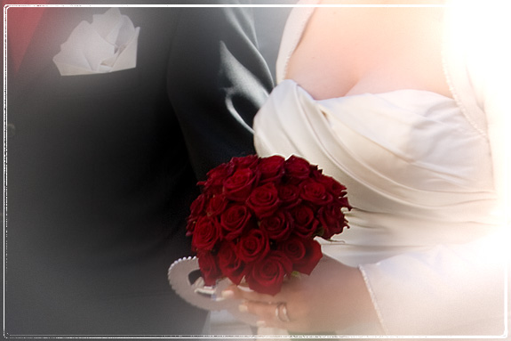 But most of all they are deep red rosesbridalbouquet