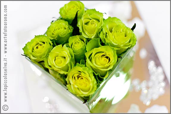 Green wedding flower