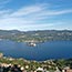 Wedding at the edge of a rock above Lake Orta