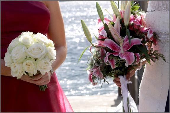 stargazerlilybridalbouquet At the end of the ceremony newly weds and 