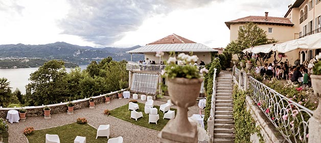Wedding with a breathtaking lakeview at Villa Decio