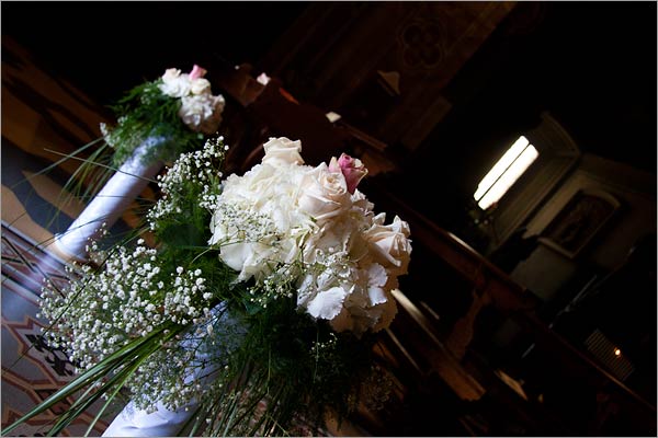 HydrangeaFlowerschurchdecoration The religious ceremony was held in 