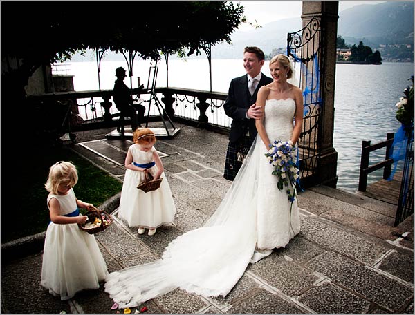 bluewhitethemedweddinginItaly Nicole and Euan's wedding was held in