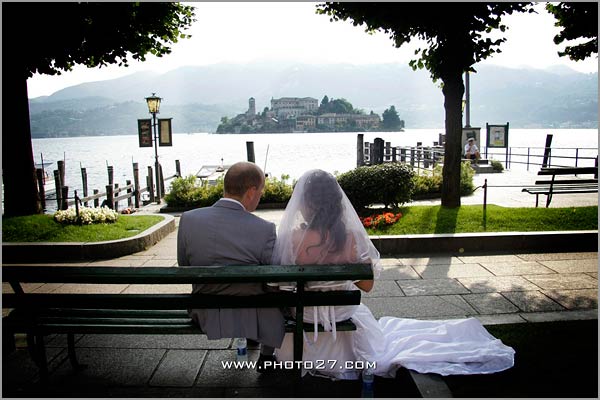 wedding on St Julius-island-lake-Orta-Italy