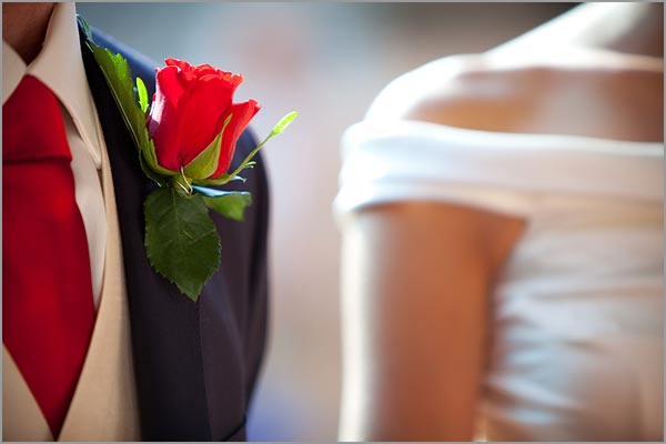 Red color of passion and love was the main theme of all floral arrangements Red color of passion and love was the main theme of all floral arrangements