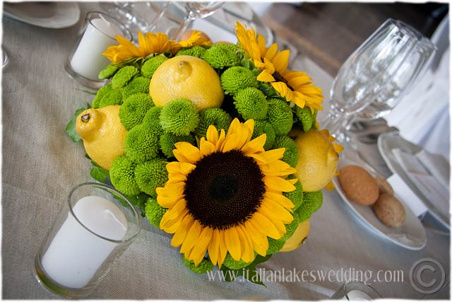 sunflowersweddingcenterpieces Sunflowers in particular played an 