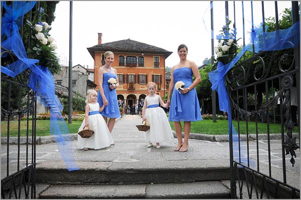 BlueandWhiteweddingdecorationsItaly In Nicole and Euan's wedding blue 