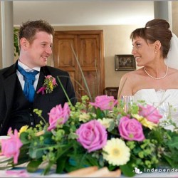Pink and Yellow themed Wedding on Lake Orta
