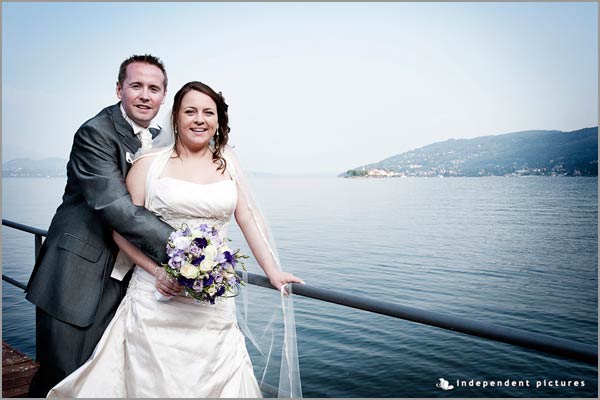 lilac purple bridal bouquet Lake Maggiore florist Baveno