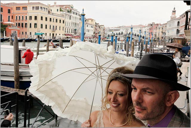 Venetian gondolas wedding