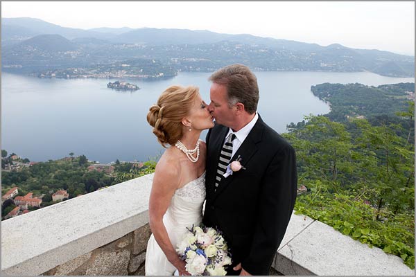 getting married outside on a rock overlooking an undiscovered spot of Italy
