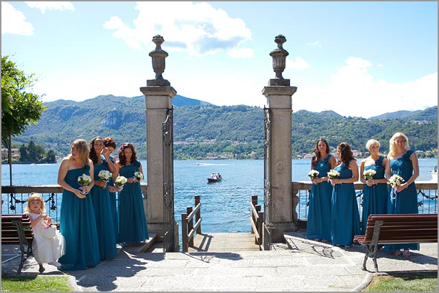 green bridesmaid dresses in Italy