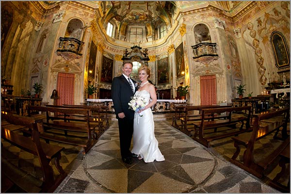 wedding to Madonna del Sasso church Lake Orta Italy