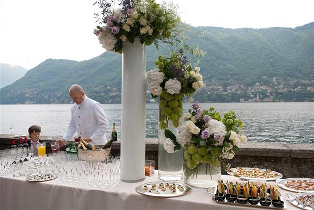 catering Villa Cernobbio wedding