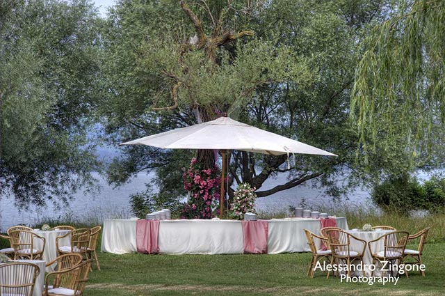 wedding reception venue on Lake Bracciano countryside