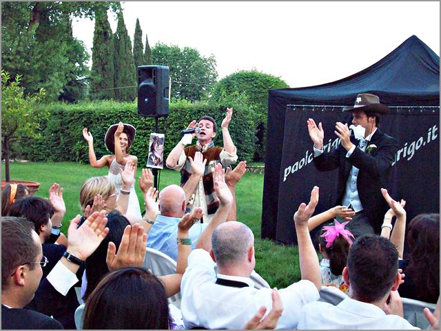 wedding deejay showman on Italian Lakes