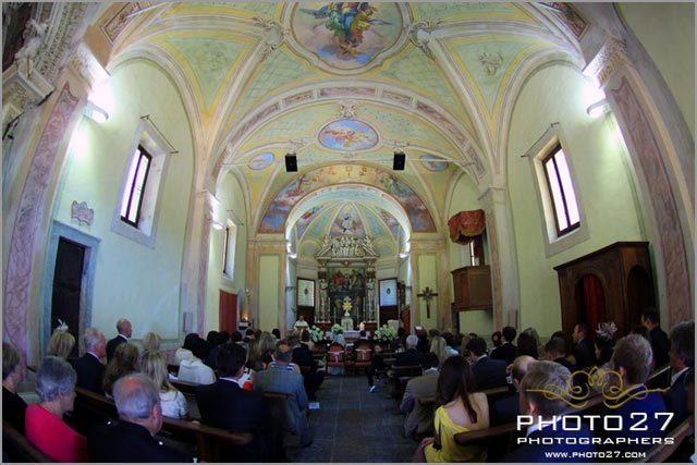 religious ceremony to Sacro monte Ghiffa church