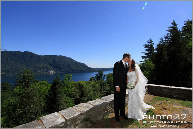 romantic religious ceremony overlooking lake Maggiore