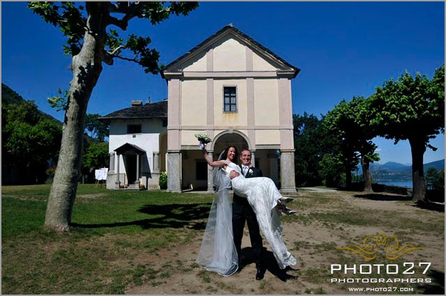 wedding to Sacro Monte Church Ghiffa lake Maggiore