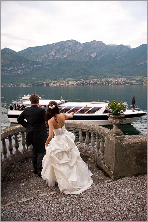 ceremony in Villa Balbianello, wedding reception in Bellagio