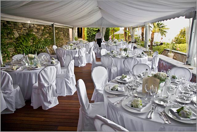 wedding dinner in Villa Margherita lake Maggiore