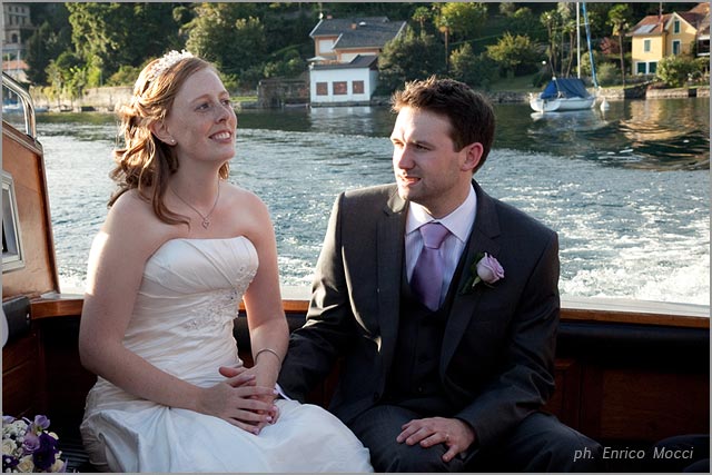 wedding boat tour on Lake Orta
