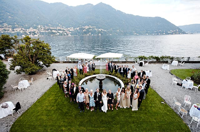 lakeshore villa for wedding on Lake Como