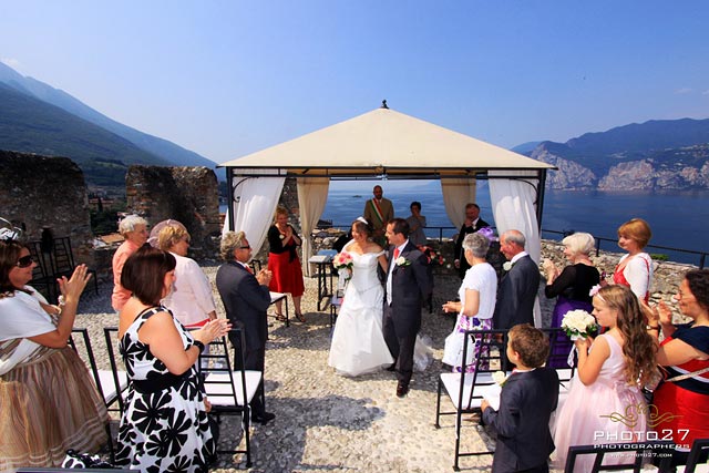 wedding in Malcesine Castle Lake Garda