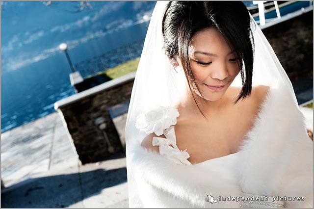 winter wedding dress in Italy