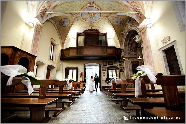 wedding ceremony to Sacro Monte church Lake Maggiore