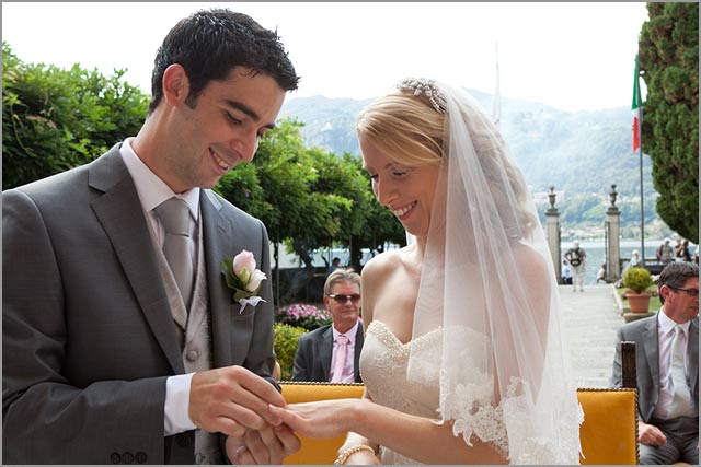 civil ceremony in Villa Bossi lake Orta