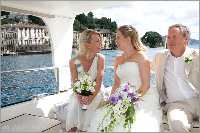 wedding florist on lake Orta