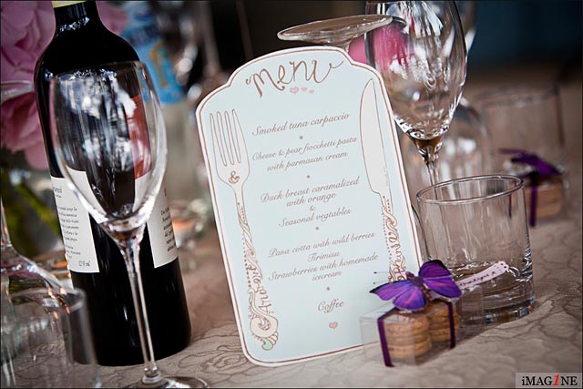 lake Orta wedding reception menus