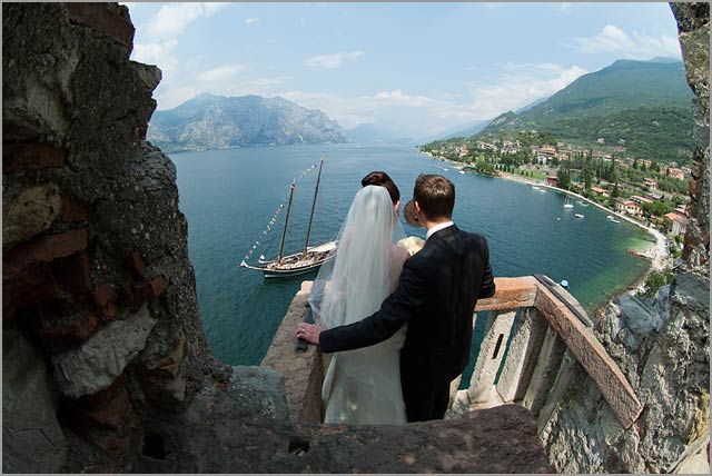 castle weddings in Malcesine lake Garda
