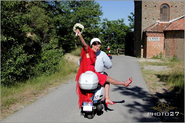 Vespa hire for Lake Garda weddings