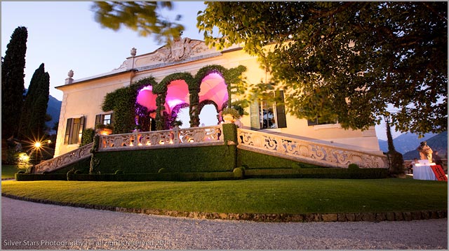 open air wedding at Villa Balbianello
