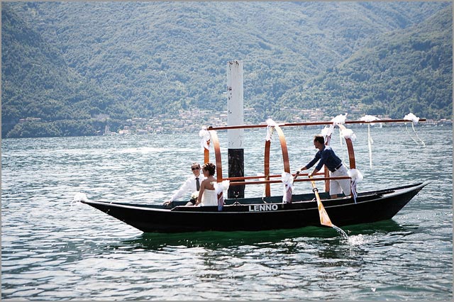 Wedding by LUCIA a typical Lake Como row boat