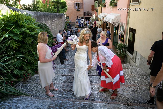 Ape Calessino wedding in Malcesine