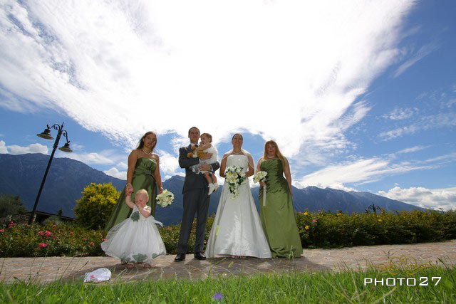flower girls at the weddings on Lake Garda Italy
